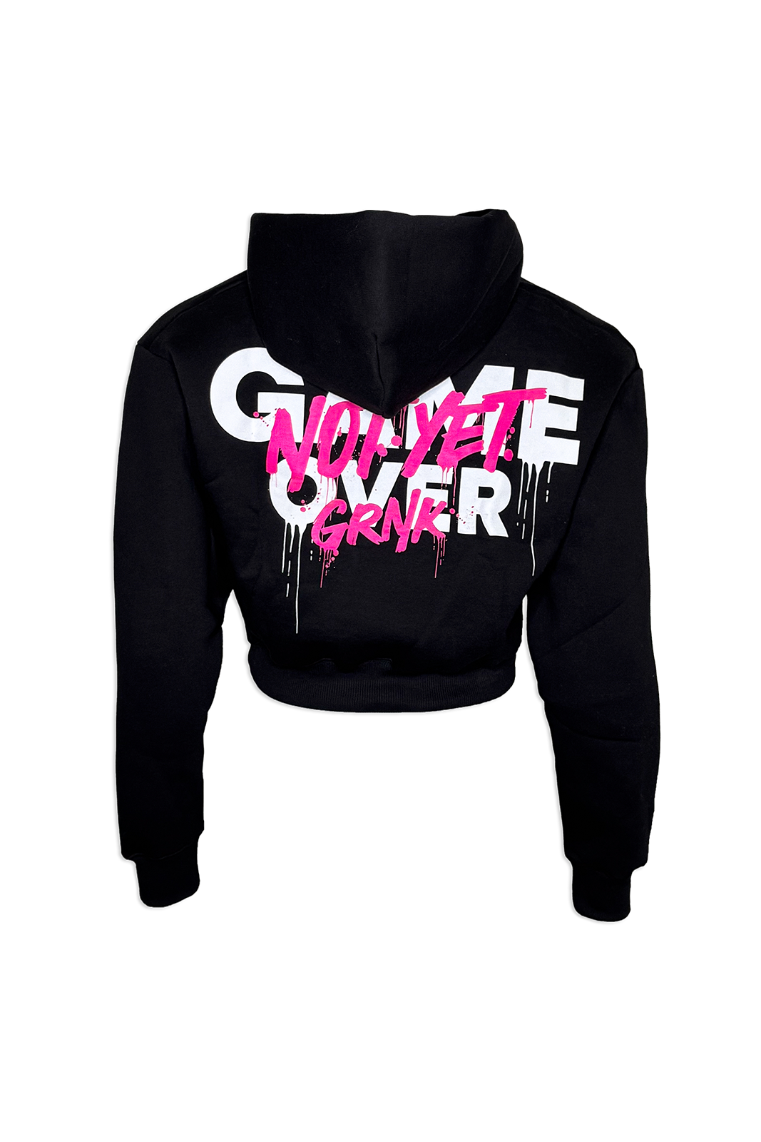 Oversized Cropped Hoodie - GRNK - Game Over