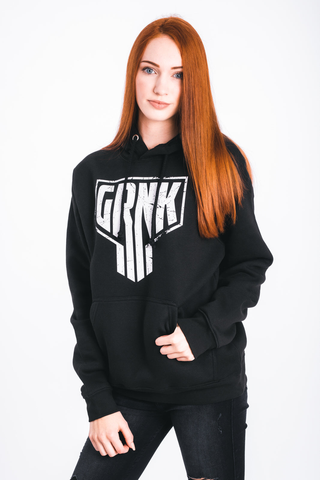 Gronkh Hoodie Signature Collection "Skull" Black Shooting